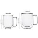 Caneca de vidro borossilicato resistente ao calor, 150-350ml