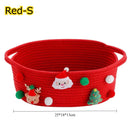 Cesta de Natal Decorativa para Presentes e Doces