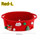 Cesta de Natal Decorativa para Presentes e Doces