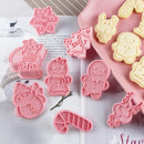 Conjunto de 8 Moldes de Biscoito de Natal 3D